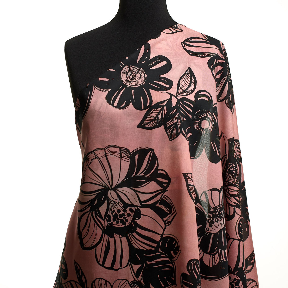 batiste, printed cotton 'pink mood'