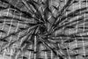 black/silver metallic 'painted 3-D' nylon/spandex knit