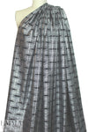 black/silver metallic 'painted 3-D' nylon/spandex knit