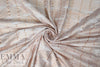 white/rose gold metallic 'painted 3-D' nylon/spandex knit