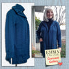 classic cable sweater knit - lagoon blue 1.5 yd