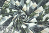 edgy prism abstract ITY knit - loden/ gunmetal 1.75 yd