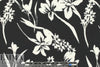 NY designer b/w silhouette floral ITY knit 2.5 yd