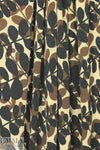 NY designer earthy leaf graphic ITY knit 1.75 yd