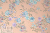 peach blush decorative floral ITY knit