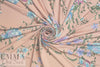 peach blush decorative floral ITY knit 1.875 yd