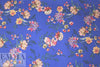 royal blue decorative floral ITY knit