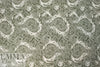 loden/white decorative floral ITY knit 2.5 yd