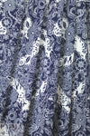 navy/white decorative floral ITY knit