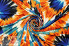 CA designer bold and bright print ITY knit 1.5 yd