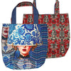 Dutch 'baroque blooms' canvas bag panel *pattern included*