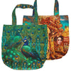Dutch 'golden peacock/Klimt study' canvas bag panel *pattern included*