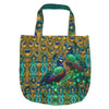 Dutch 'golden peacock/Klimt study' canvas bag panel *pattern included*