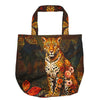 Dutch 'sunset leopard' canvas bag panel *pattern included*