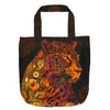 Dutch 'sunset leopard' canvas bag panel *pattern included*
