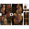 Dutch 'sunset leopard' canvas bag panel *pattern included*
