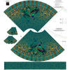 Dutch 'peacock glam' skirt panel *pattern included*