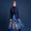 Dutch 'Bleu Elegance' skirt panel *pattern included*