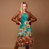 jersey, cotton/elastic Dutch dress panel print 'Dapper Dandelion'
