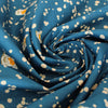Kokka Japan "Echino Fox" cotton lawn - marine blue