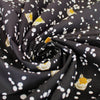 Kokka Japan "Echino Fox" cotton lawn - black