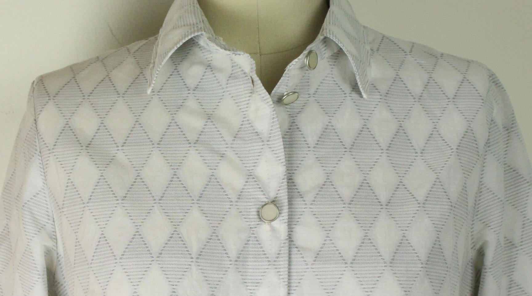 The0ry black/white cotton diamond clipped weave 1.5 yds