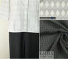 The0ry black/white cotton diamond clipped weave 1.875 yd