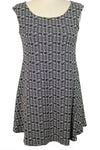 'twizzler' yarn dye jacquard knit - white/black
