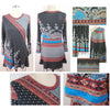 Italian paisley border panel viscose/span knit