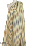 vertical stripe linen woven - parsnip/umber/nougat 2 yds