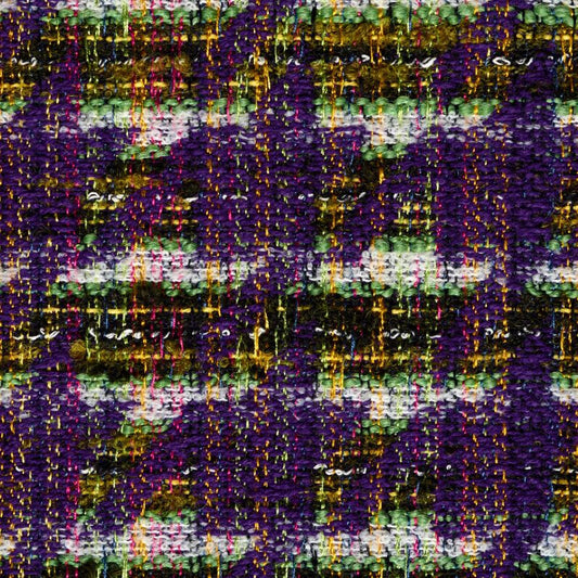 Fine Italian 'modern houndstooth' suiting - violet