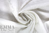 dimensional floral brocade stretch suiting - white 1.66 yd