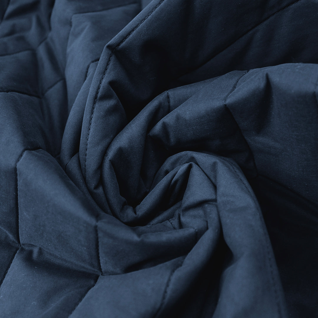 MTM water-repellent quilted jacketwear, Oeko-Tex - indigo .75 yds