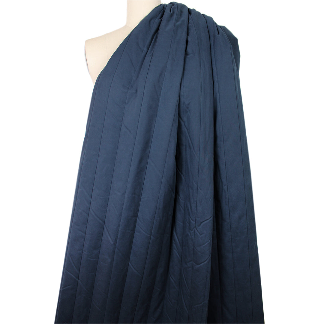 MTM water-repellent quilted jacketwear, Oeko-Tex - indigo .75 yds