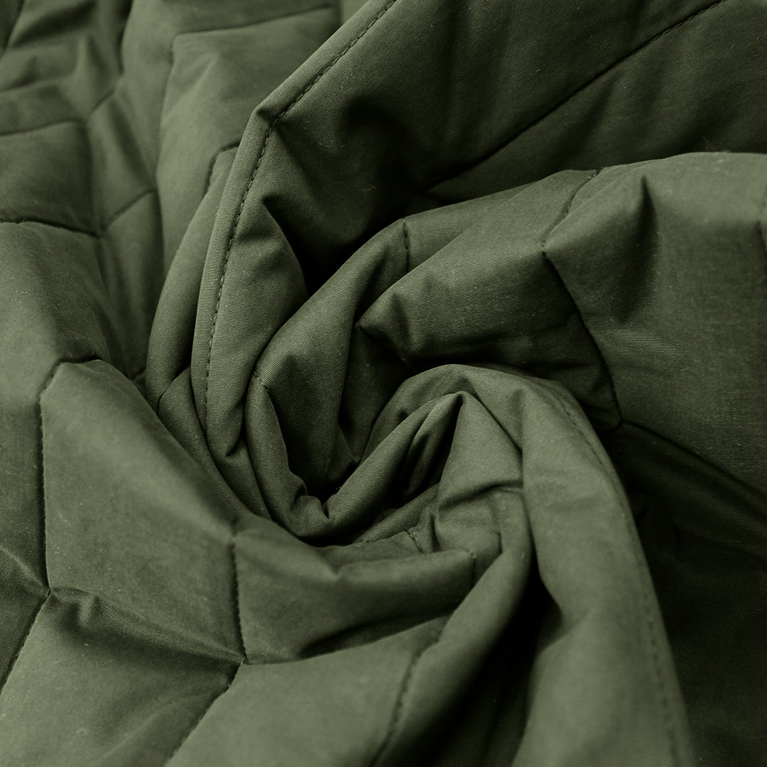 MTM water-repellent quilted jacketwear, Oeko-Tex - olive 2.25 yd
