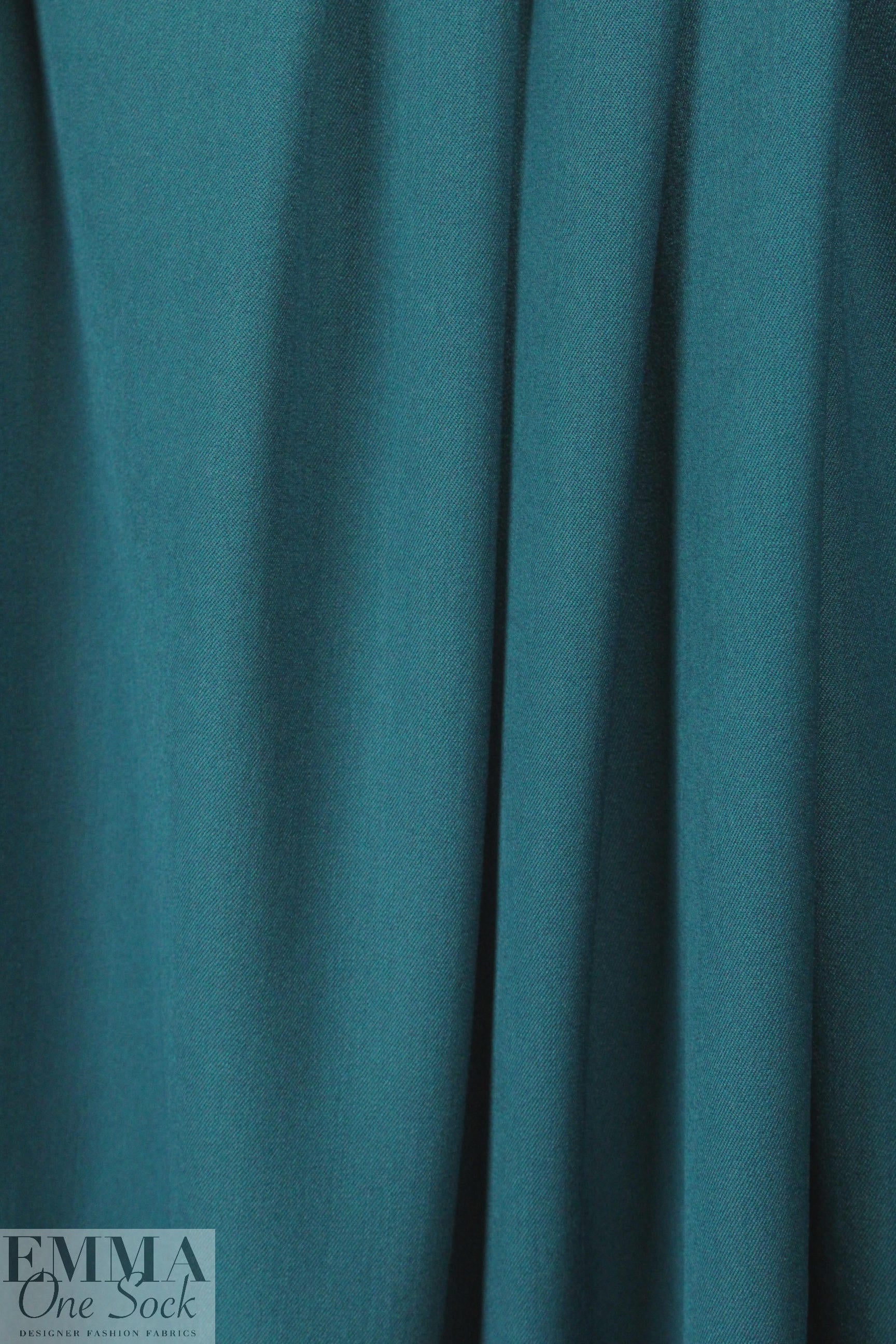 RPL bottomweight stretch gabardine - teal 1.45 yds