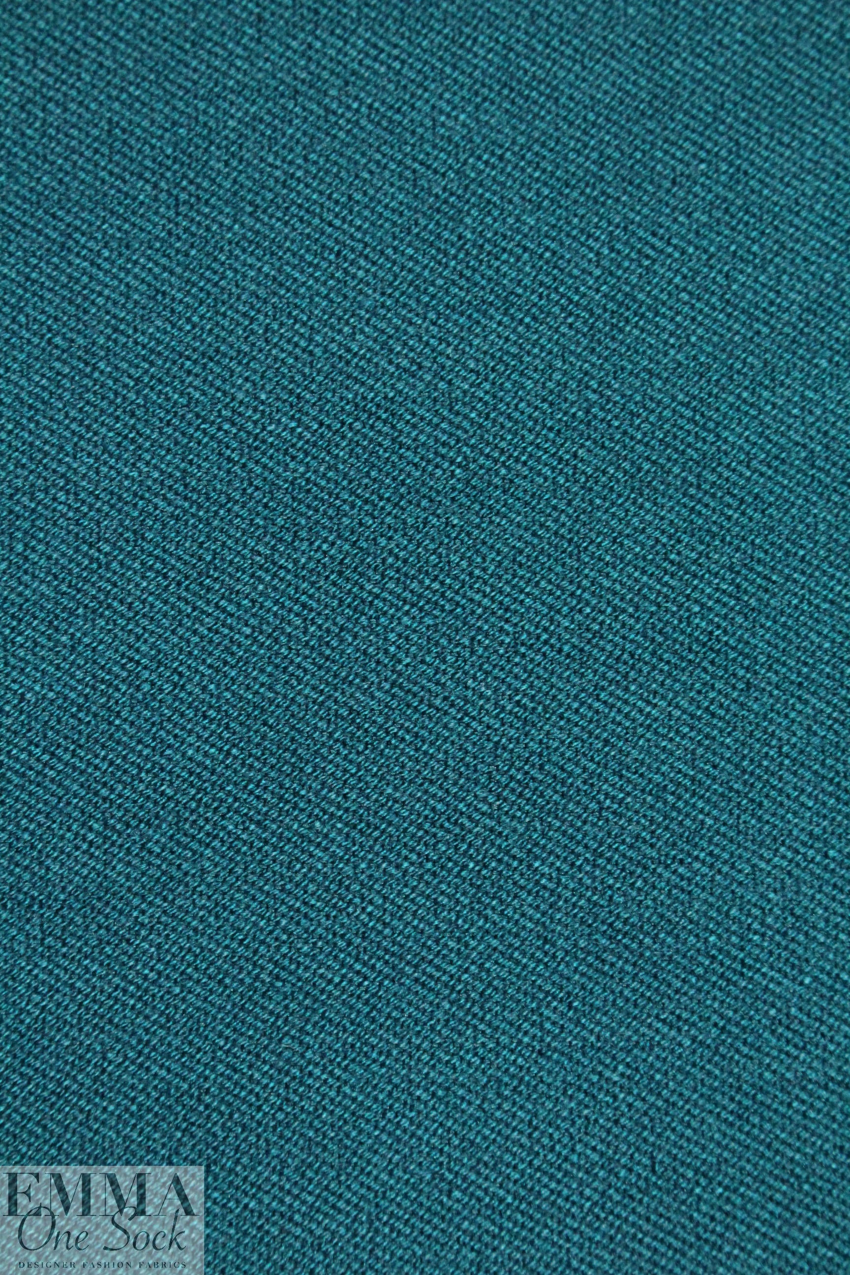 RPL bottomweight stretch gabardine - teal 1.375 yds