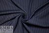 NY designer RPL stretch woven - midnight stripe