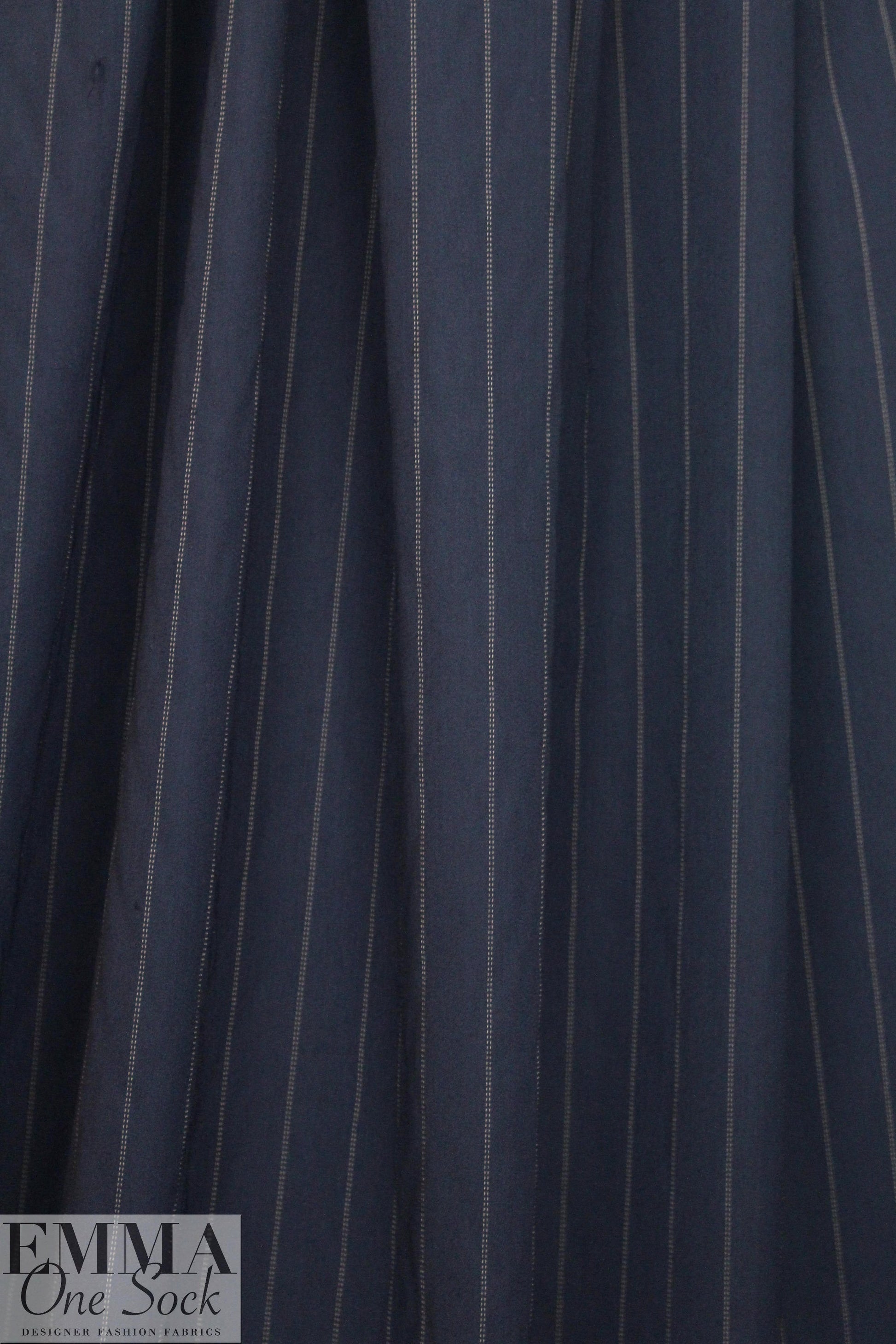 NY designer RPL stretch woven - midnight stripe 2 yds