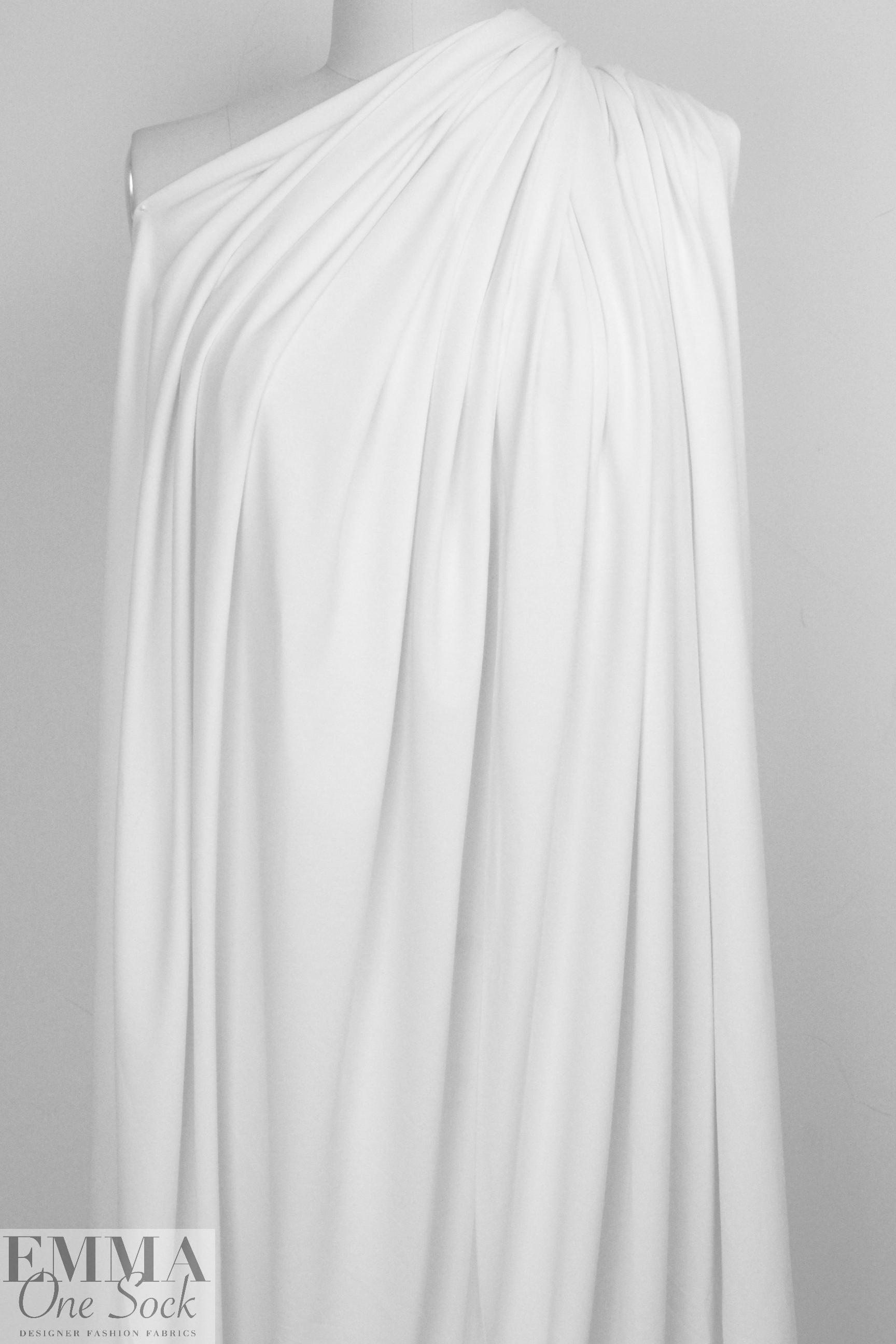 Dutch 240 gms cotton/lycra knit - white