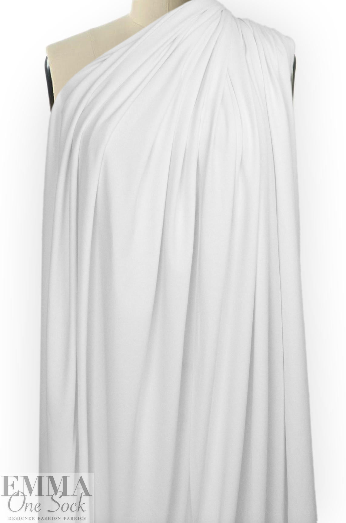 Dutch 220 gms cotton/lycra knit - optic white 1.25 yds