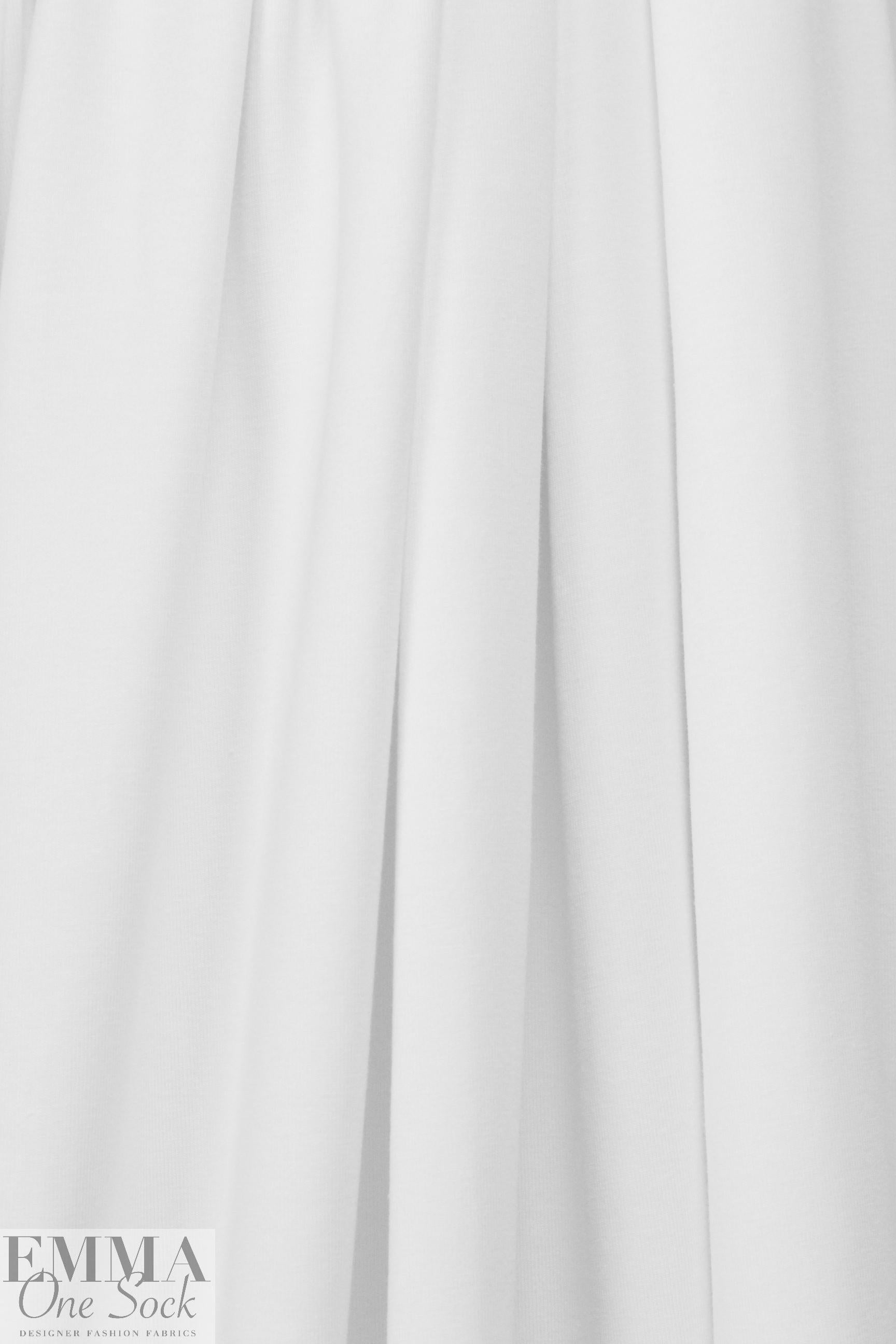 Dutch 220 gms cotton/lycra knit - optic white 1.25 yds