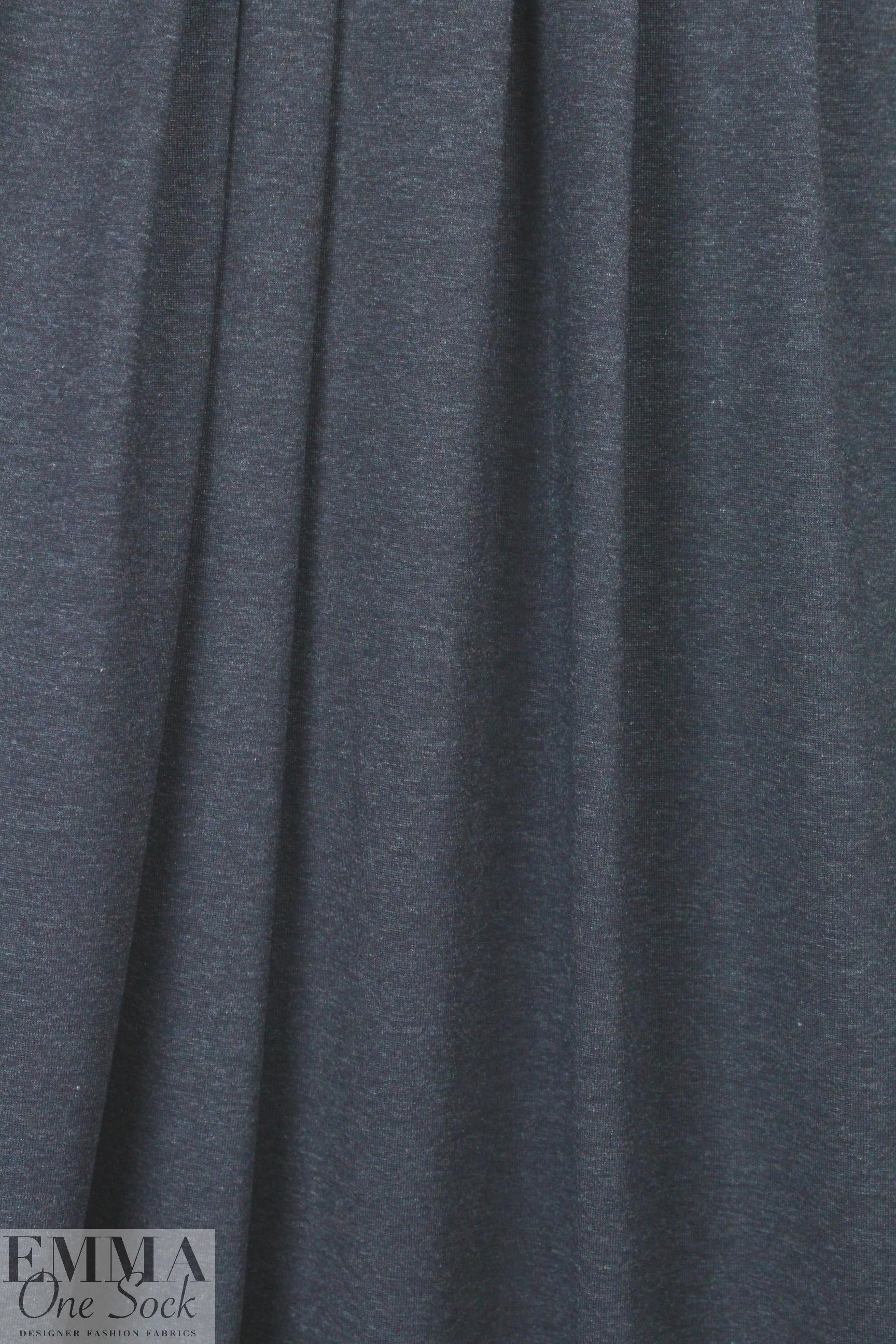 dark denim lightweight rayon jersey 4-way 1.25 yds