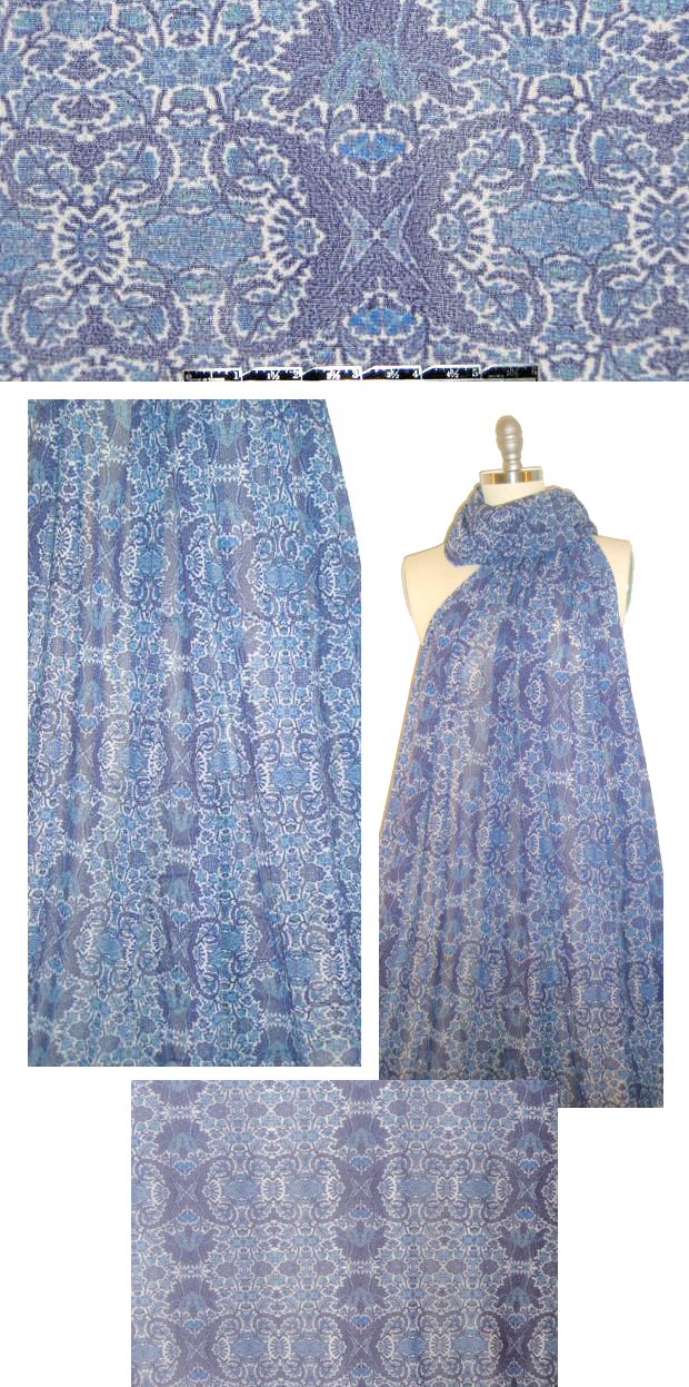 designer mesh knit - medallion blues