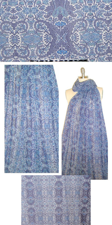 designer mesh knit - medallion blues