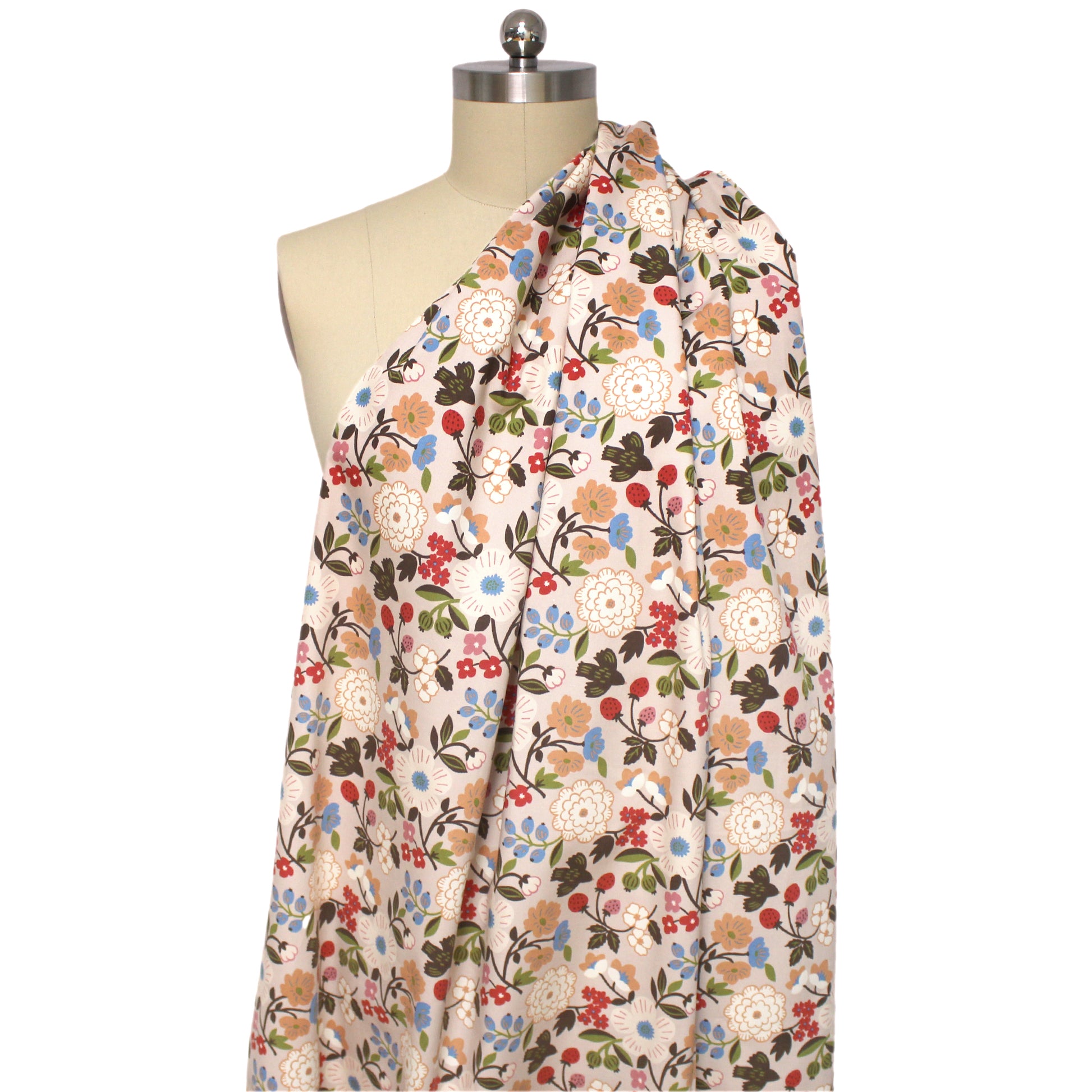 KOKKA 'Sopo' botanical cotton oxford - blush