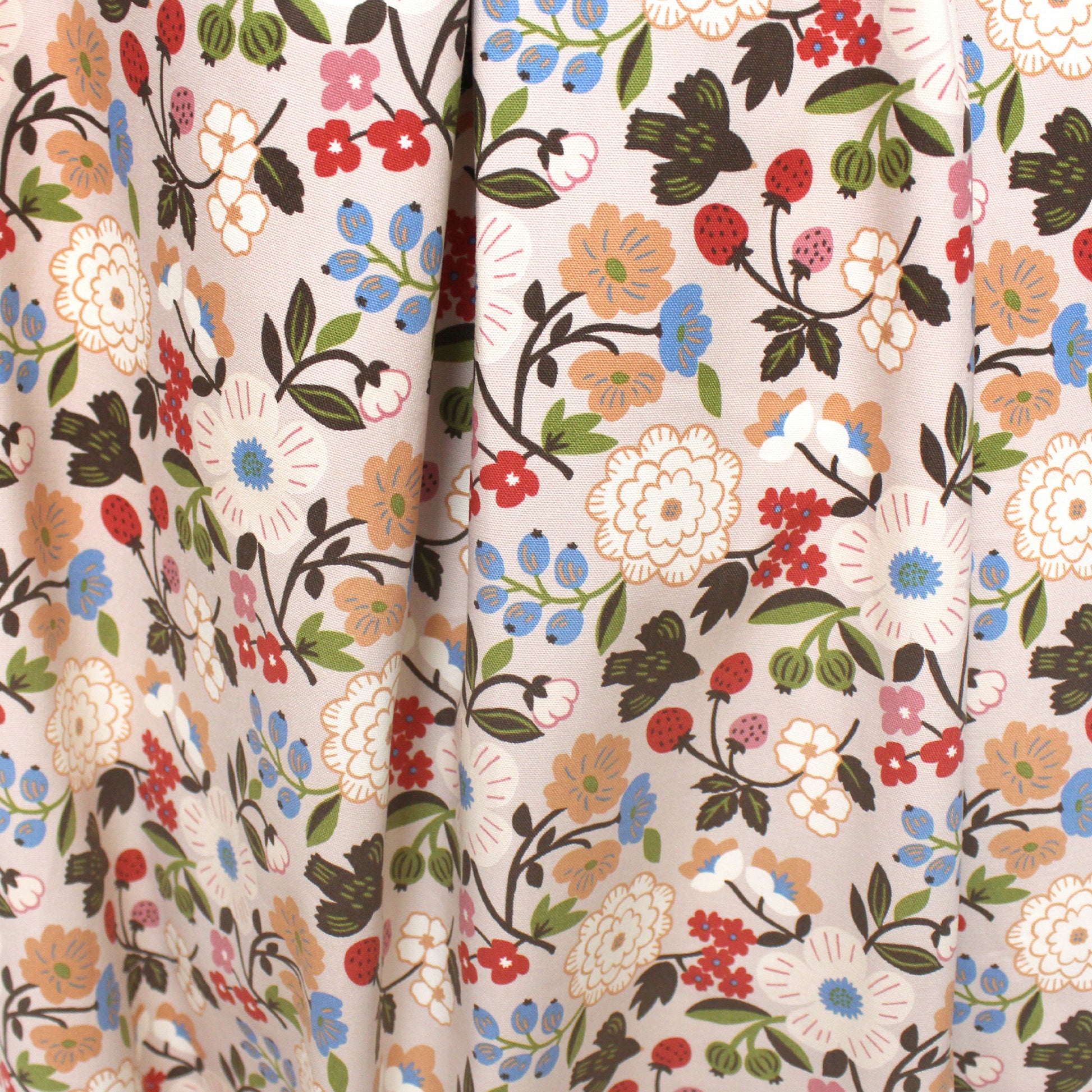 KOKKA 'Sopo' botanical cotton oxford - blush