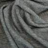 USA rayon spandex rib knit - heathered steel