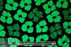 Abraham vintage couture silk jacquard - emerald/black