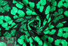Abraham vintage couture silk jacquard - emerald/black .75 yds
